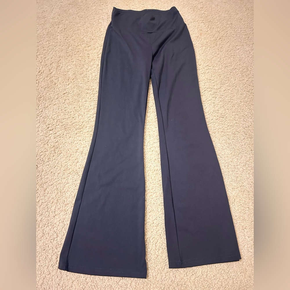 Shosho Navy Flare Pants